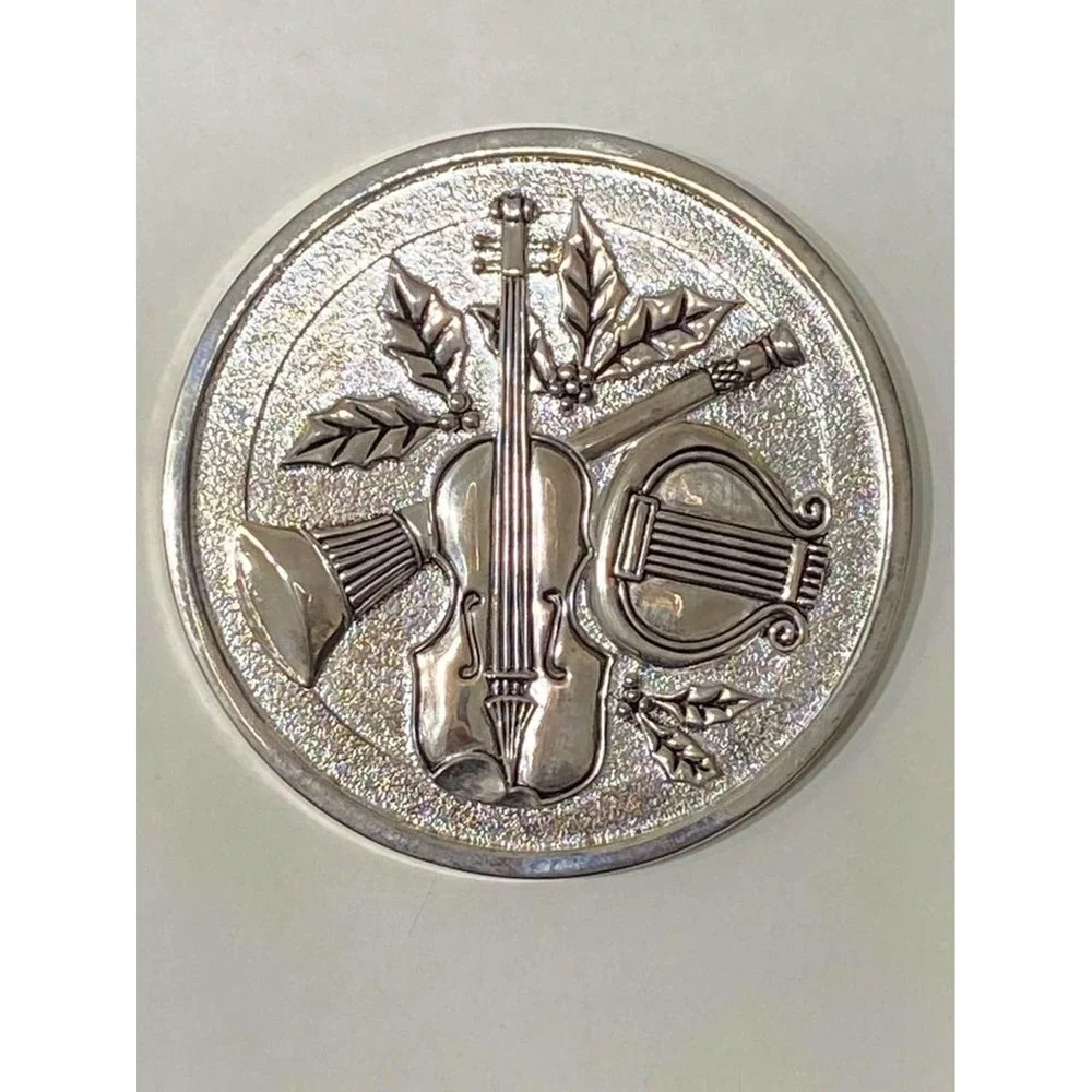 GODINGER COASTERS ~ SET OF 4 Silver Classico Suite‎ Boxed BOMBAY CO